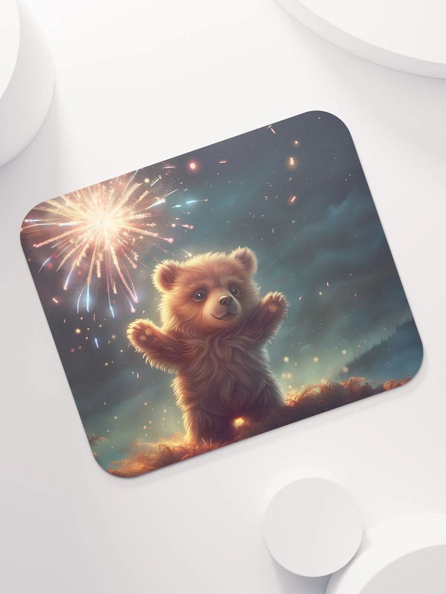 Fireworks Bear Mouse Pad product image (7)
