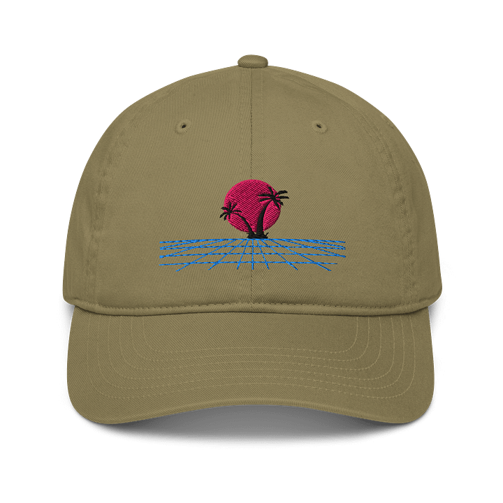 Synthwave Sunset Organic Cap product image (1)