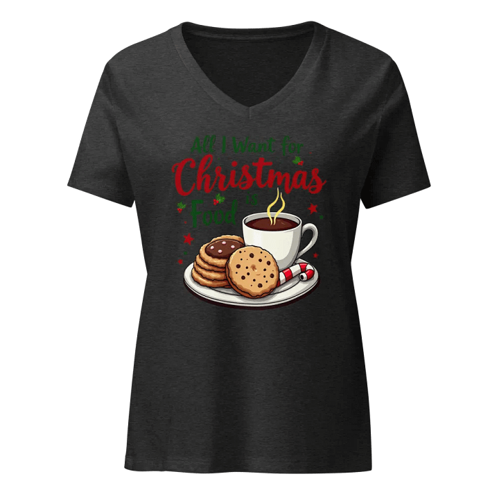 Christmas Foodie Delight V-Neck Tee product image (3)