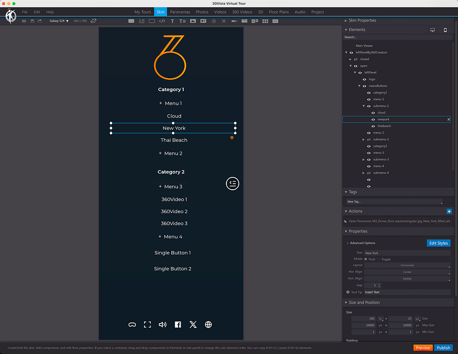 Simple Left Side Menu product image (5)