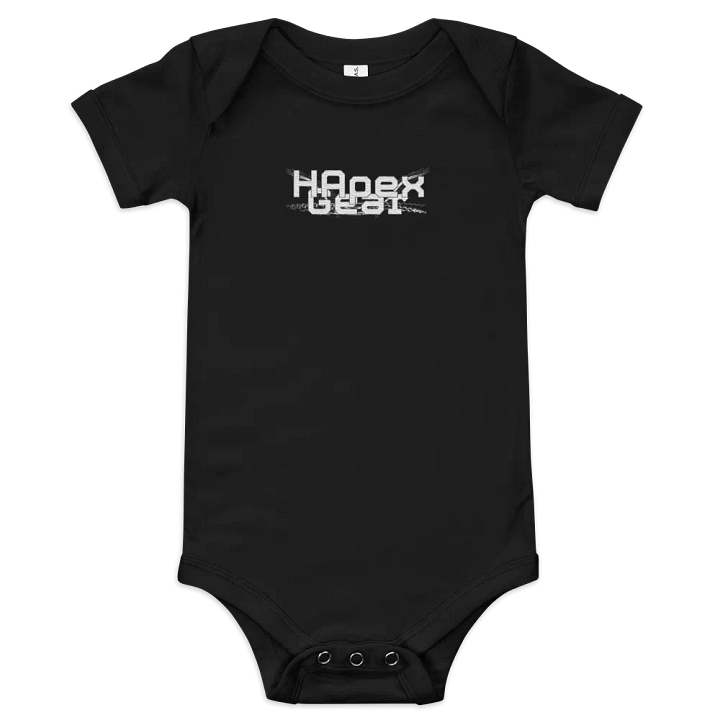 Baby Short Sleeve One Piece - Embroidered - White HApex Gear White Logo product image (50)