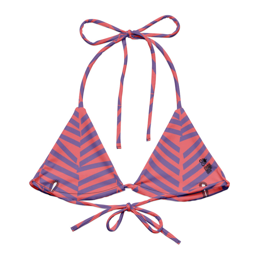 Skull Piercing Records Herringbone String Bikini Top product image (2)