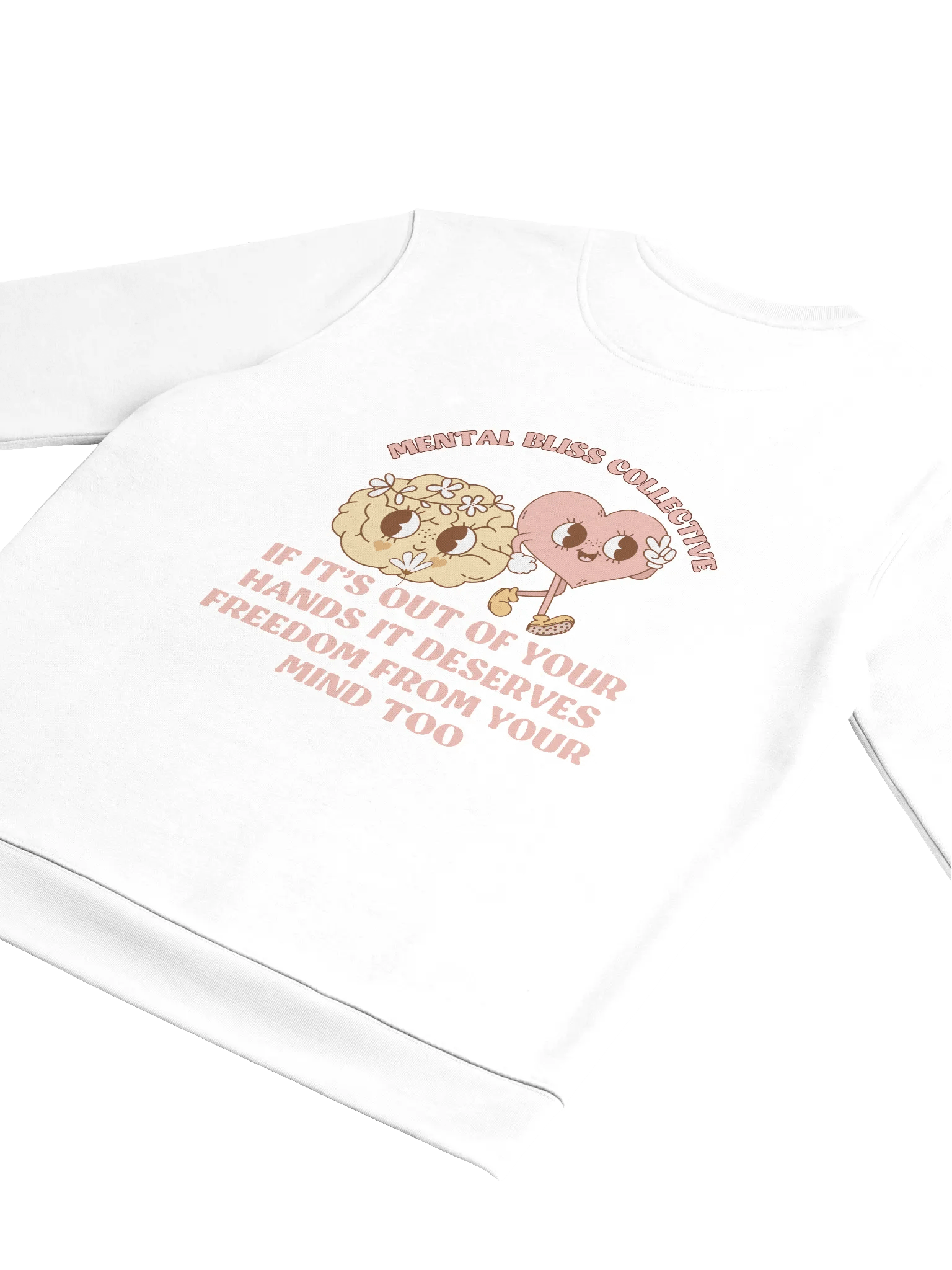 "Out of Hands, Out of Mind" Unisex Eco Sweatshirt – Let Go of What You Can’t Control product image (4)