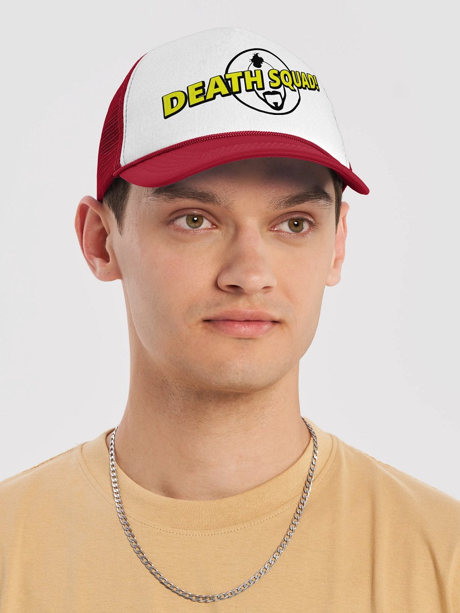 Death Squad Superhero Foam Trucker Hat Red product image (5)