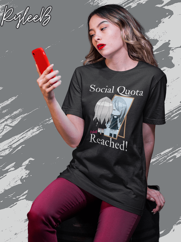 Introvert humor t-shirt - Social Quota by RyleeB product image (1)