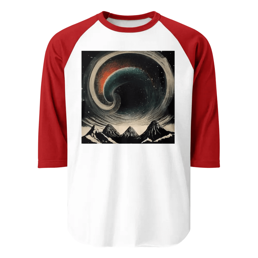 Galactic Vortex ¾ Sleeve Tee product image (1)