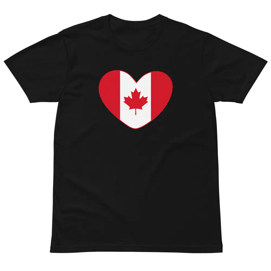 Canadian Love Flag Heart T-Shirt product image (2)