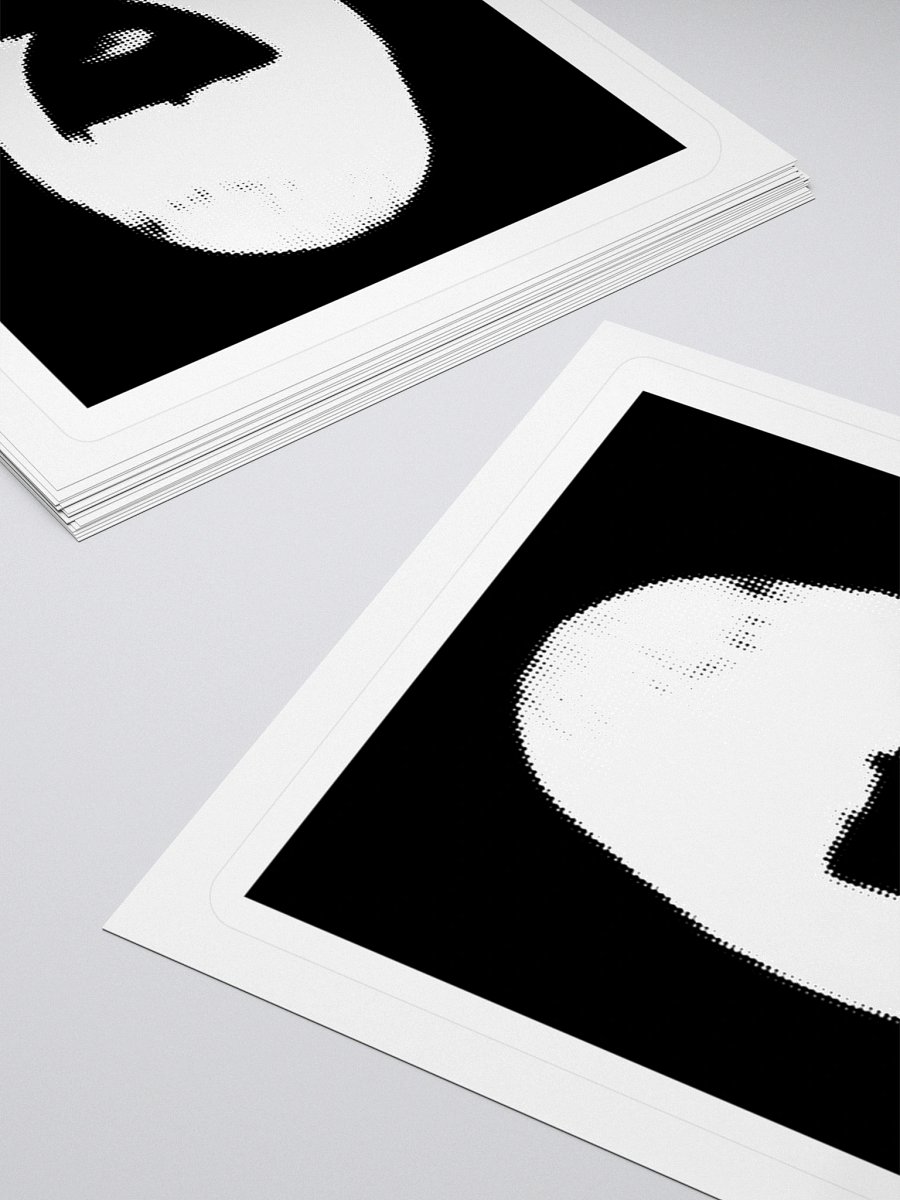 ALESSA GILLESPIE - Face Logo Sticker (Black) product image (11)