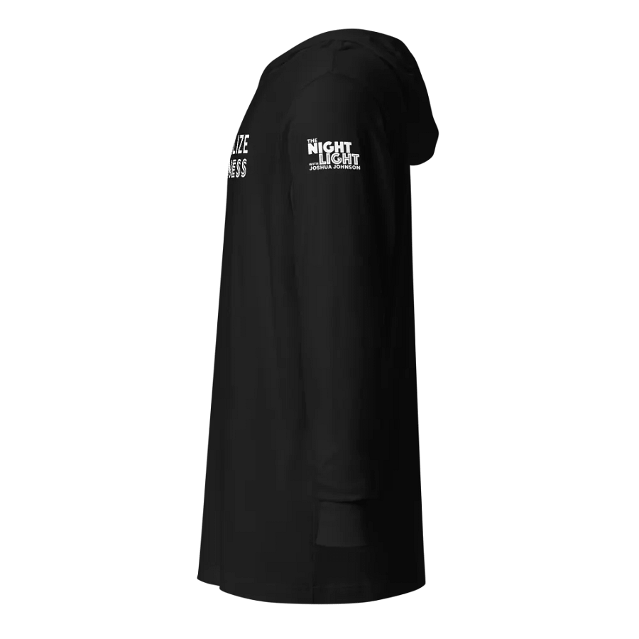 Normalize Kindness Hooded Tee (white text) product image (31)