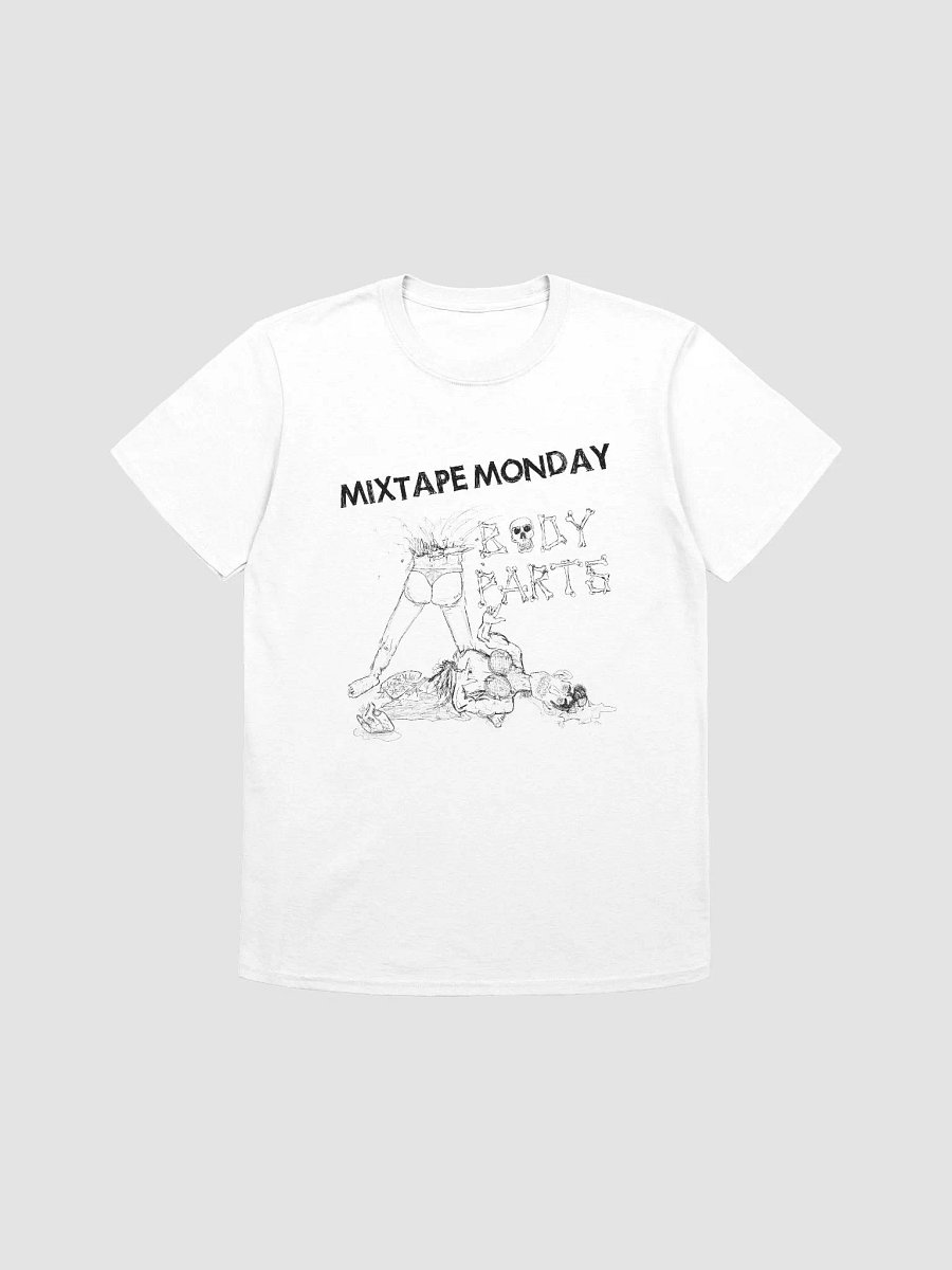 Body Parts Tee // Black on White product image (8)