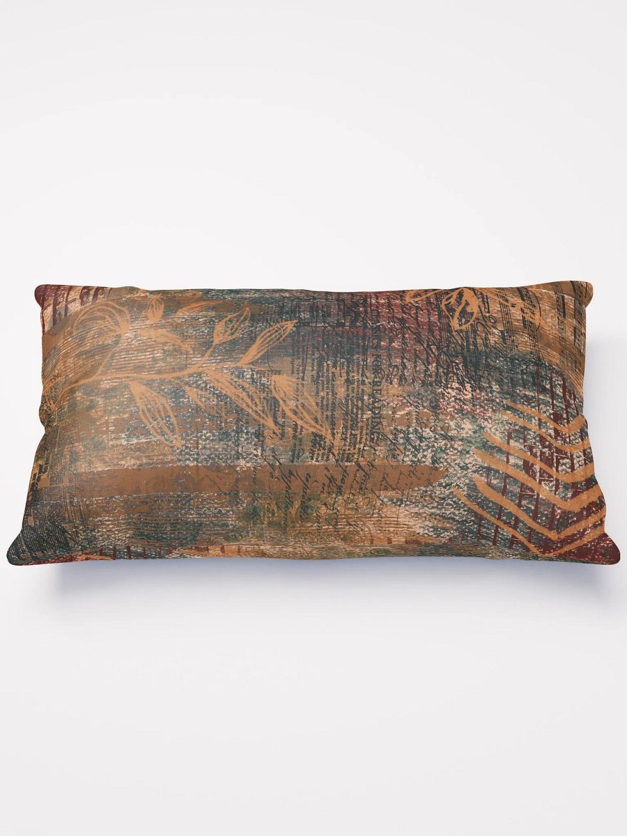 Grunge Design All-Over Print Basic Pillow Brown product image (1)
