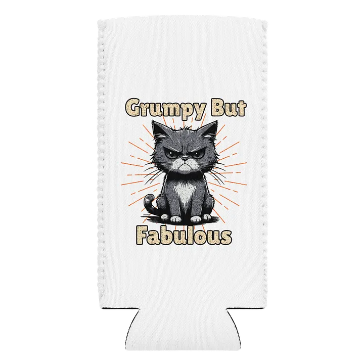 Grumpy But Fabulous Cat Can Cooler product image (1)