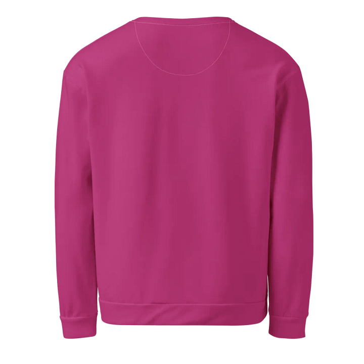 Plain Medium Plum Pink Light Summer Unisex Recycled Polyester Heavyweight Premium Sweatshirt by Treasure Pie product image (2)