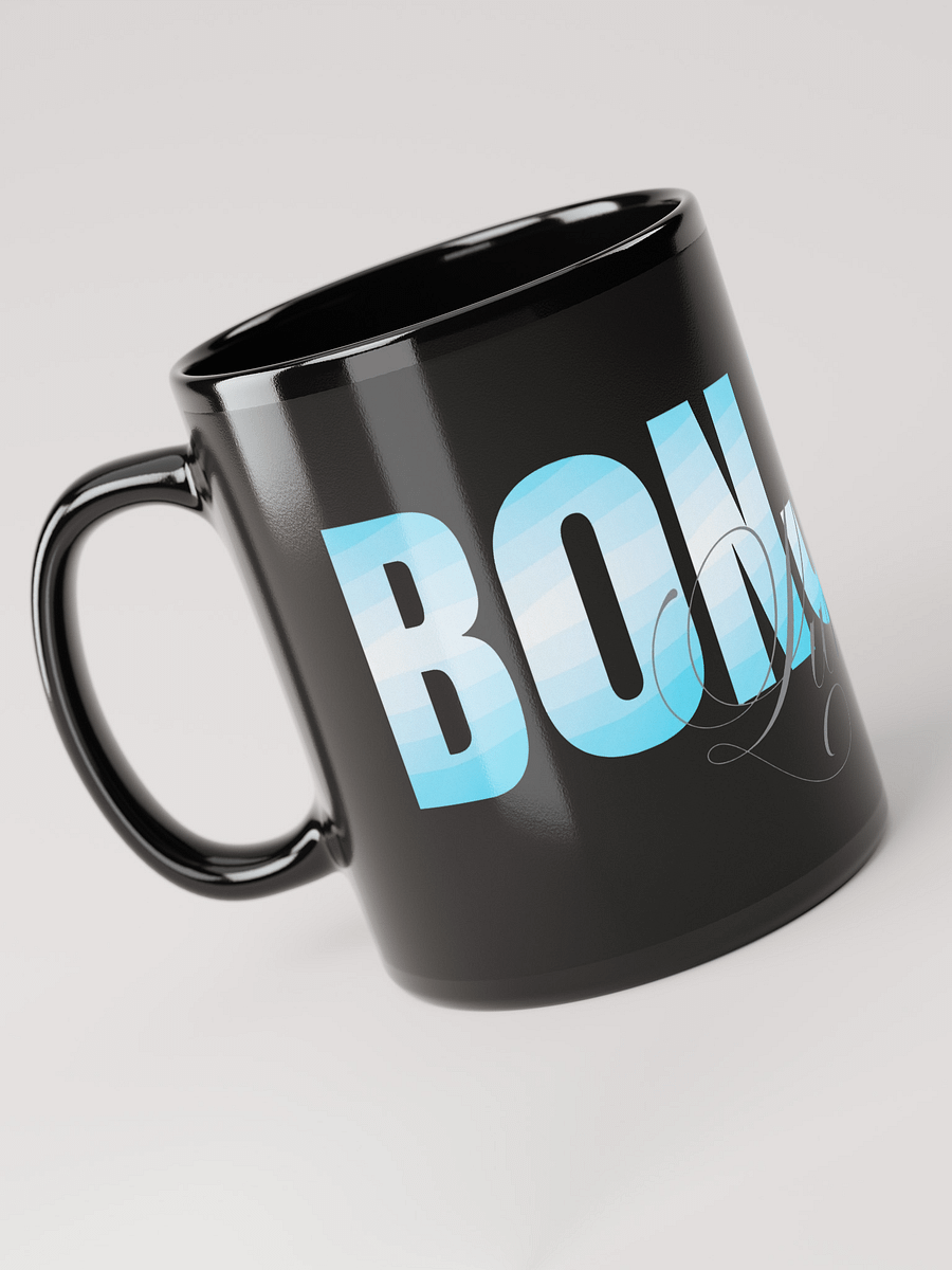 Mug Noir Bonjour Lumière - Cadeau Mug Message Positif product image (3)