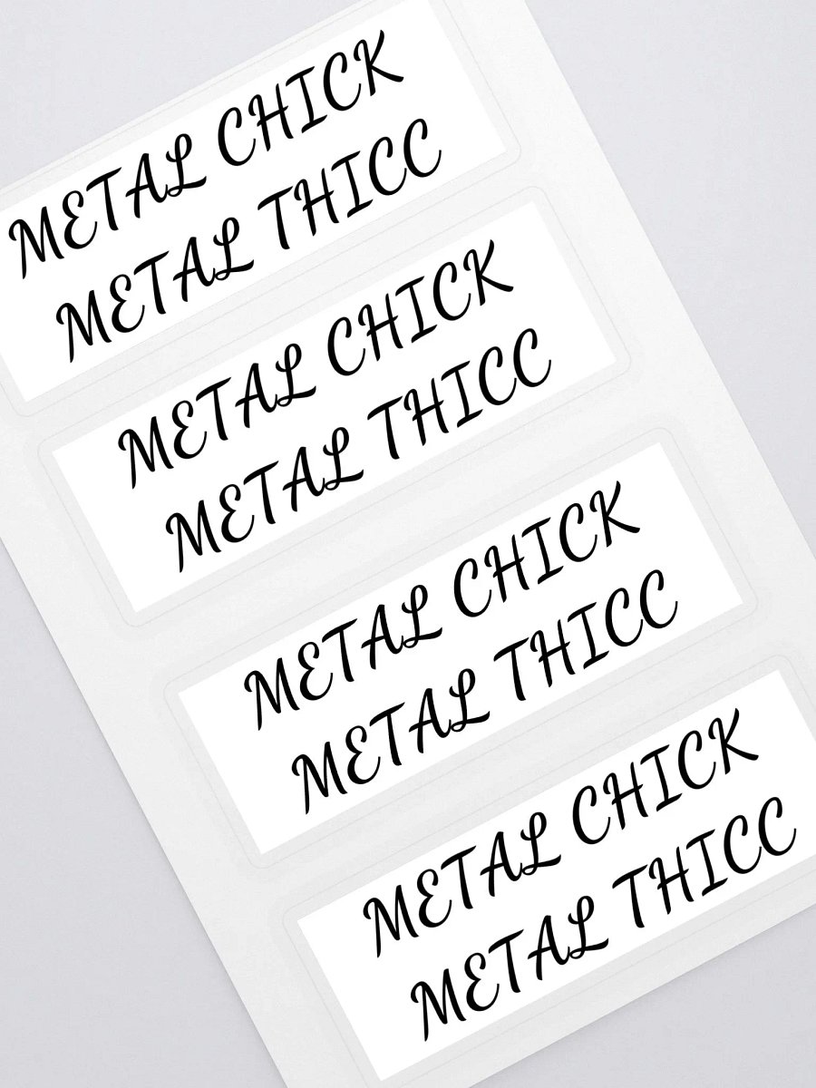 Metal Chick Metal Thicc Stickers product image (2)