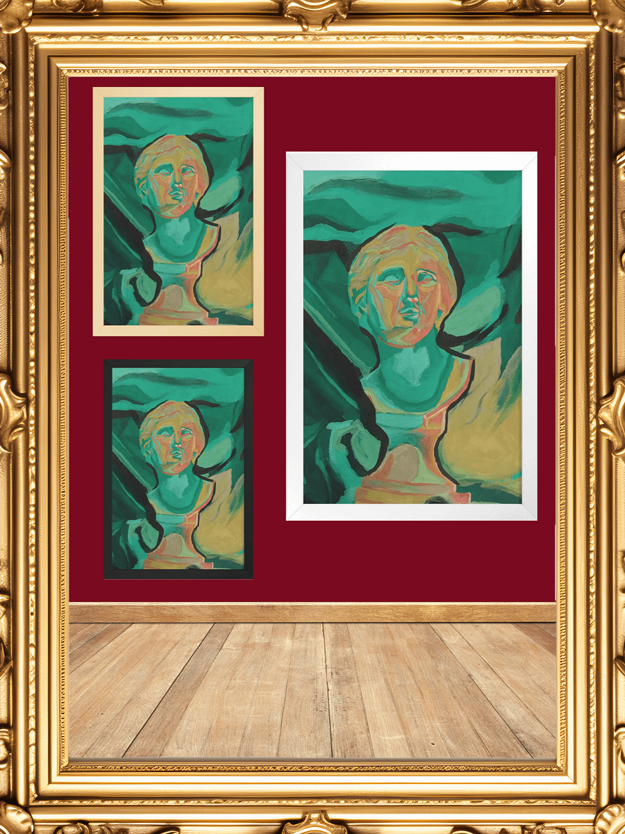 Neoclassical Turquoise Reverie Framed Print product image (2)
