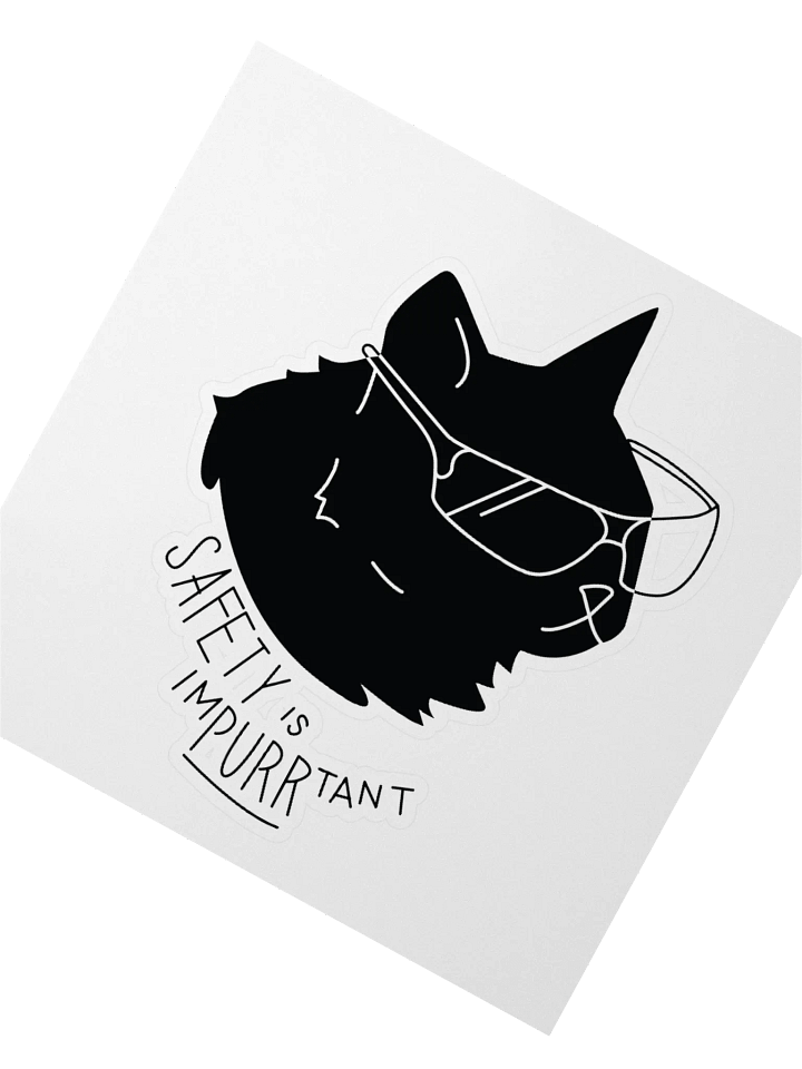 Safety is imPURRtant sticker product image (5)