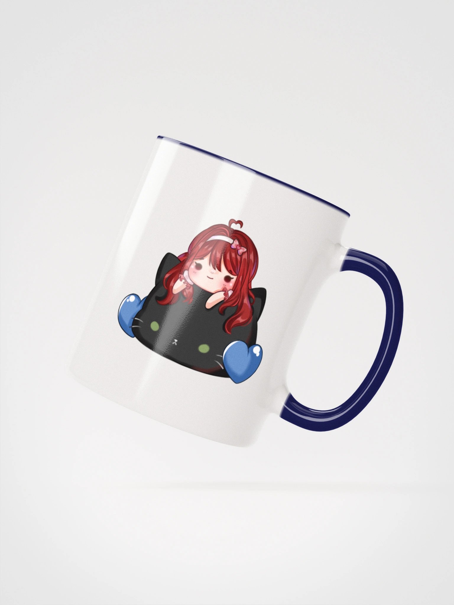 Blue Heart Cat Mug product image (16)