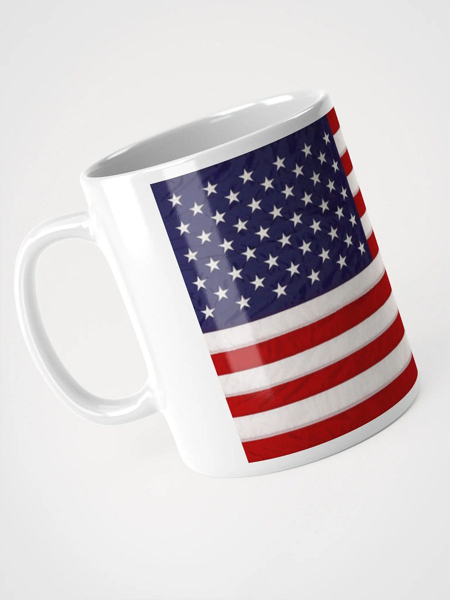 US Flag White Glossy Mug product image (8)
