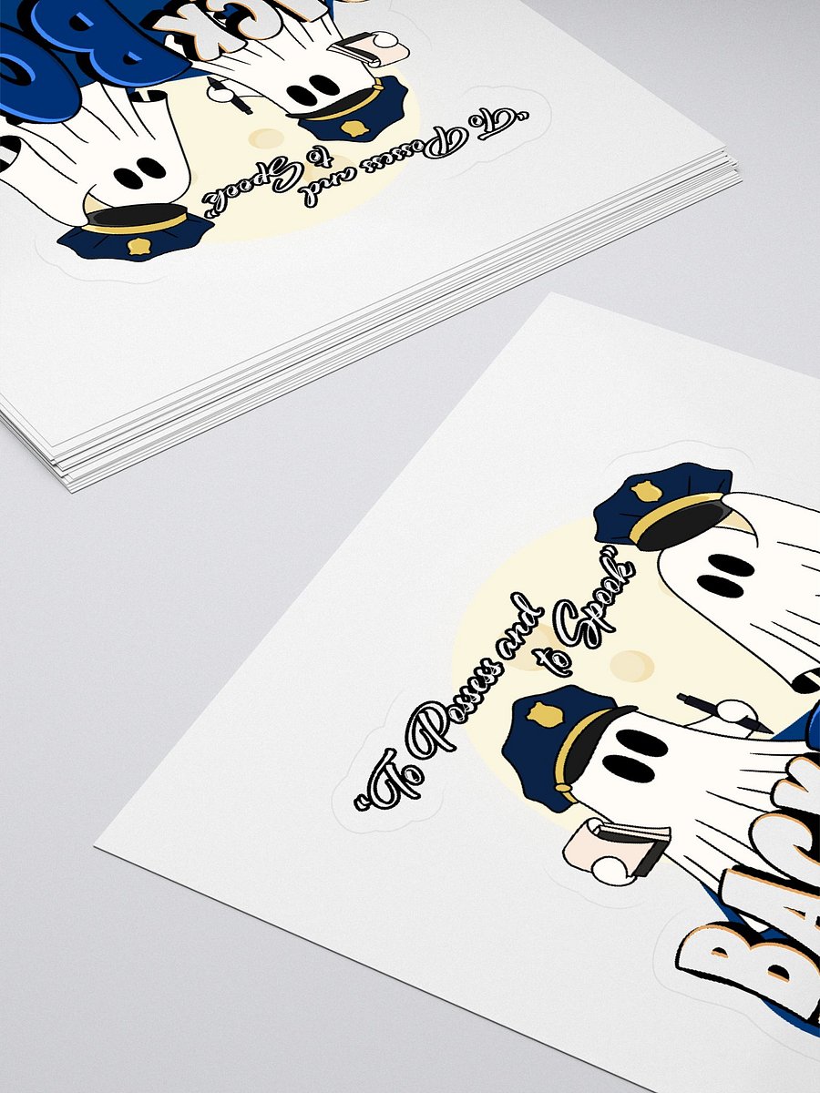 Spooky Police Ghosts Kiss Cut Stickers product image (4)