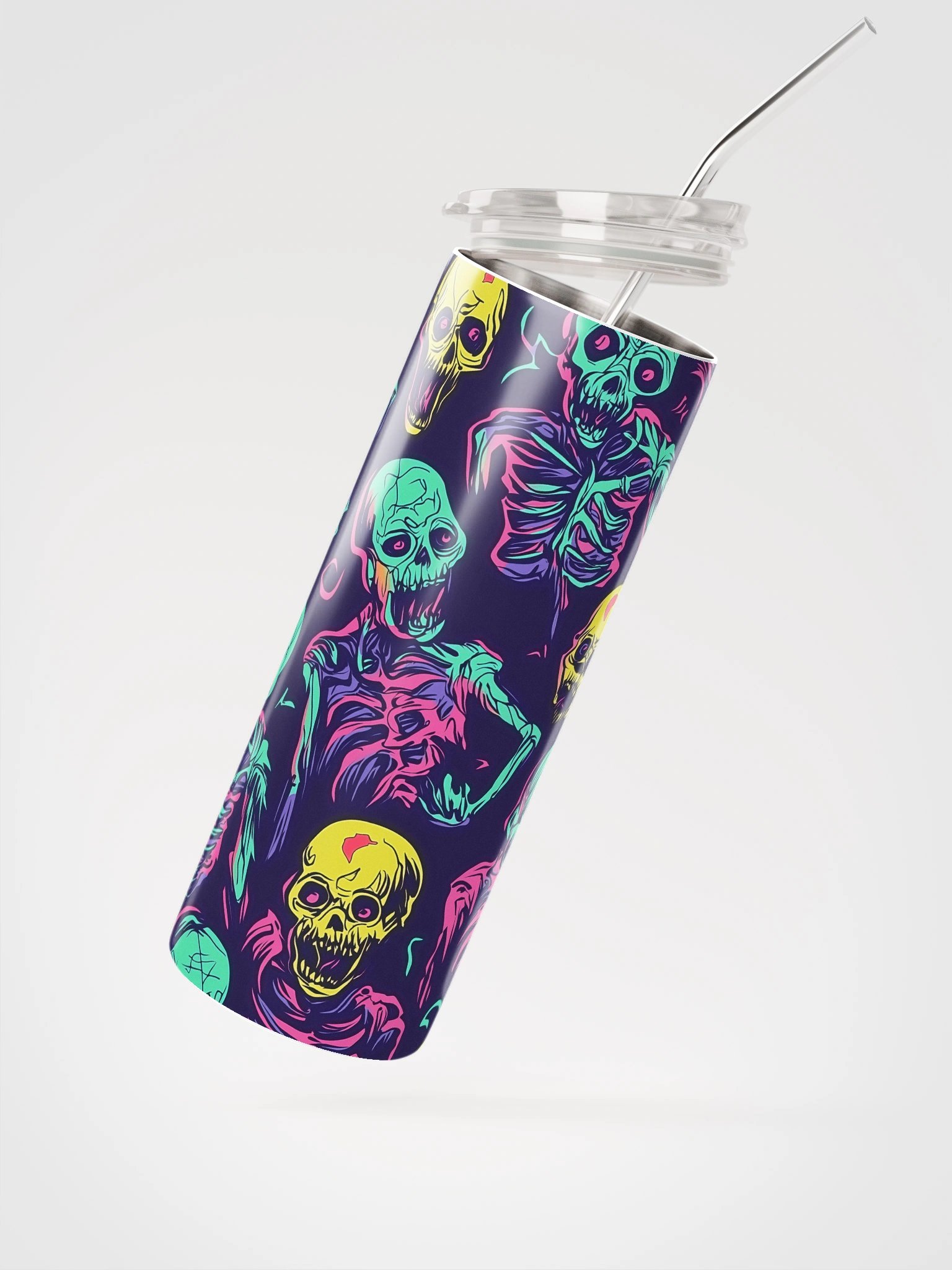 Neon Skeletons Stainless Steel Tumbler product image (2)