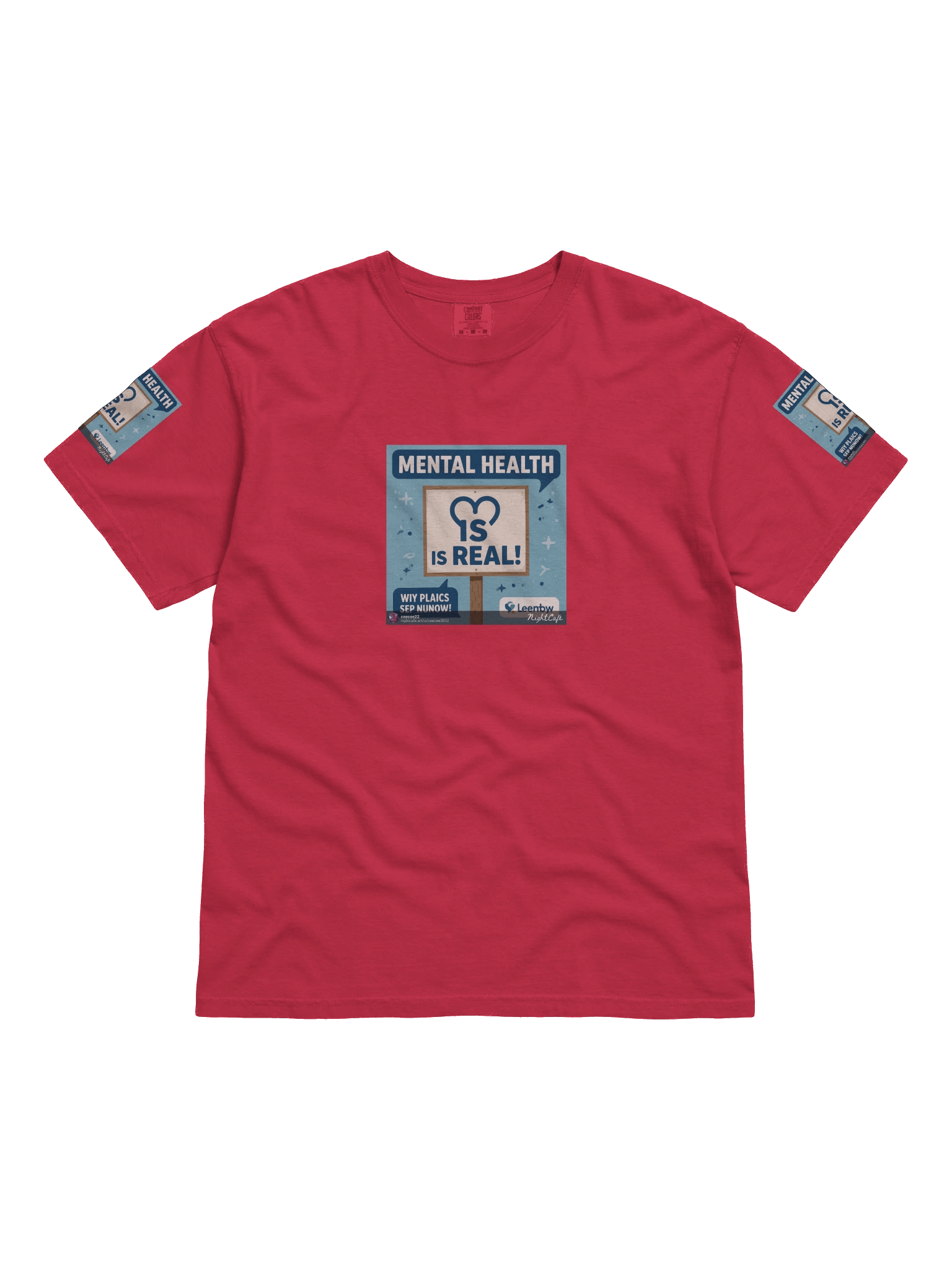 Heartfelt Mental Health Advocacy Tee product image (1)