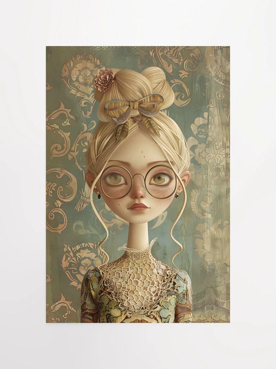Whimsical Artistic Portrait of a Girl Wearing Glasses product image (4)