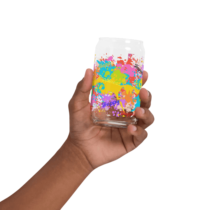 Motivational Design Happy-Happiness - Sipper Glass product image (32)