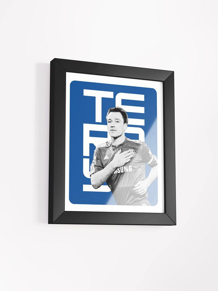 John Terry BW Chelsea Name Art Framed Print product image (1)