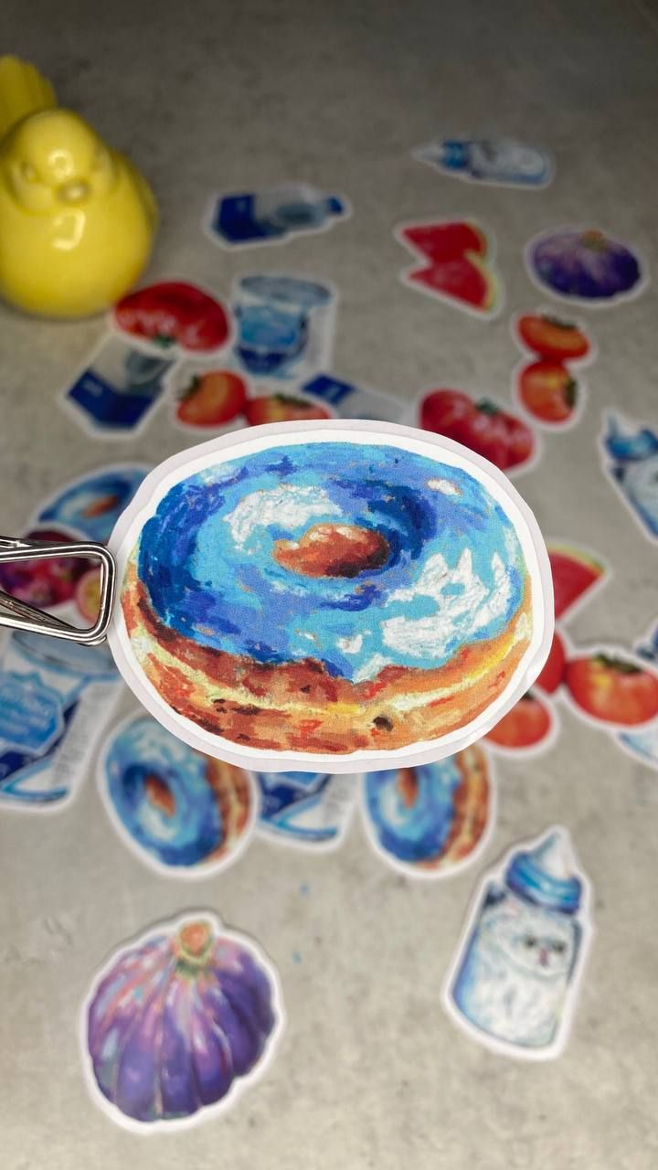 Donut vynyl sticker product image (1)