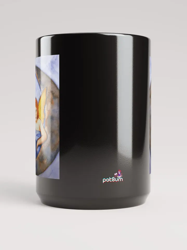 MOONWATCHER black glossy mug product image (2)