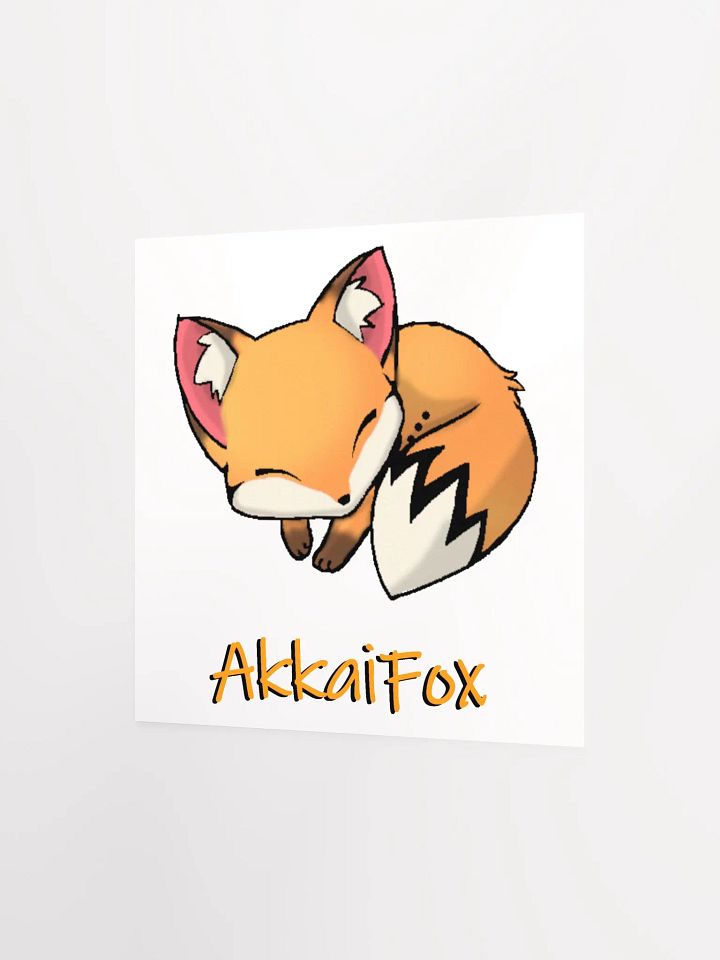 Sleepy Fox Poster product image (2)