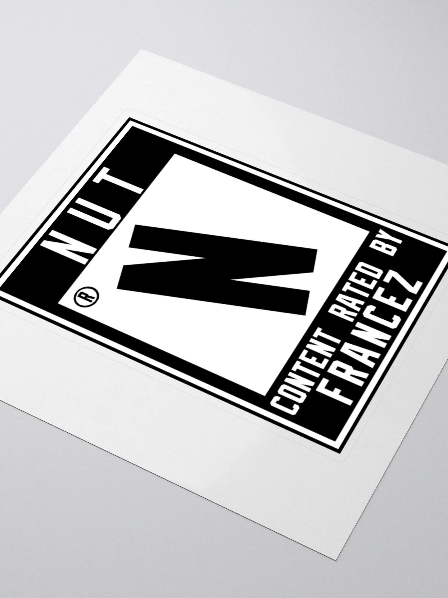 Rated N For Nut Sticker product image (8)