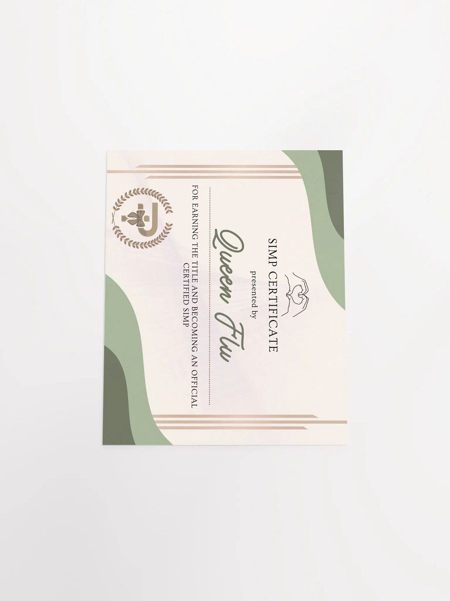 Official Simp Certificate product image (4)