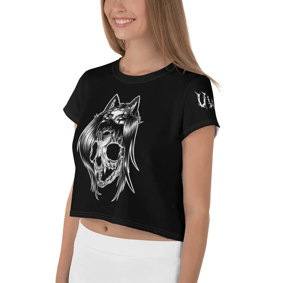 Metal Skull n' Bones Cropped T-Shirt product image (2)