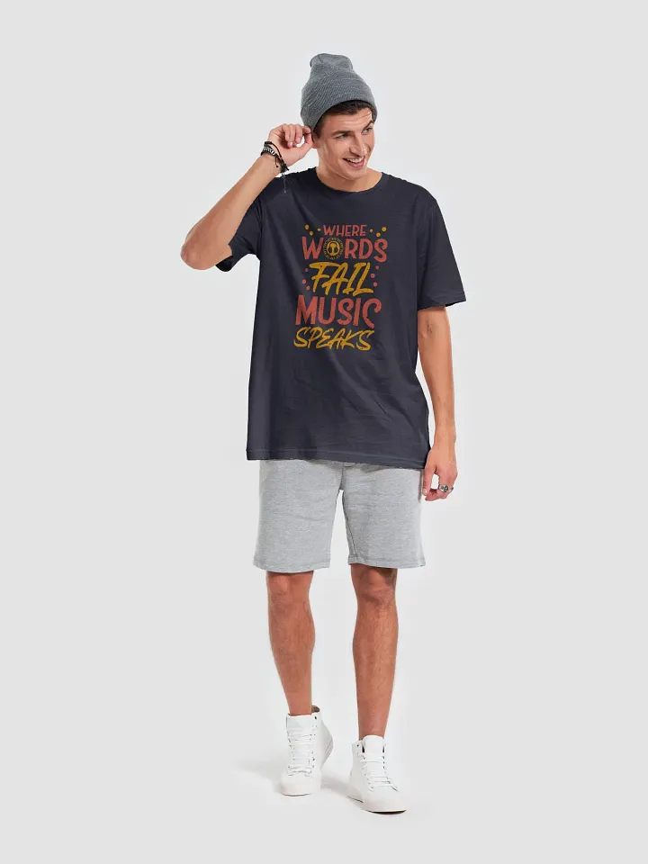Where Words Fail, Music Speaks – Inspirational Music Quote T-Shirt product image (2)