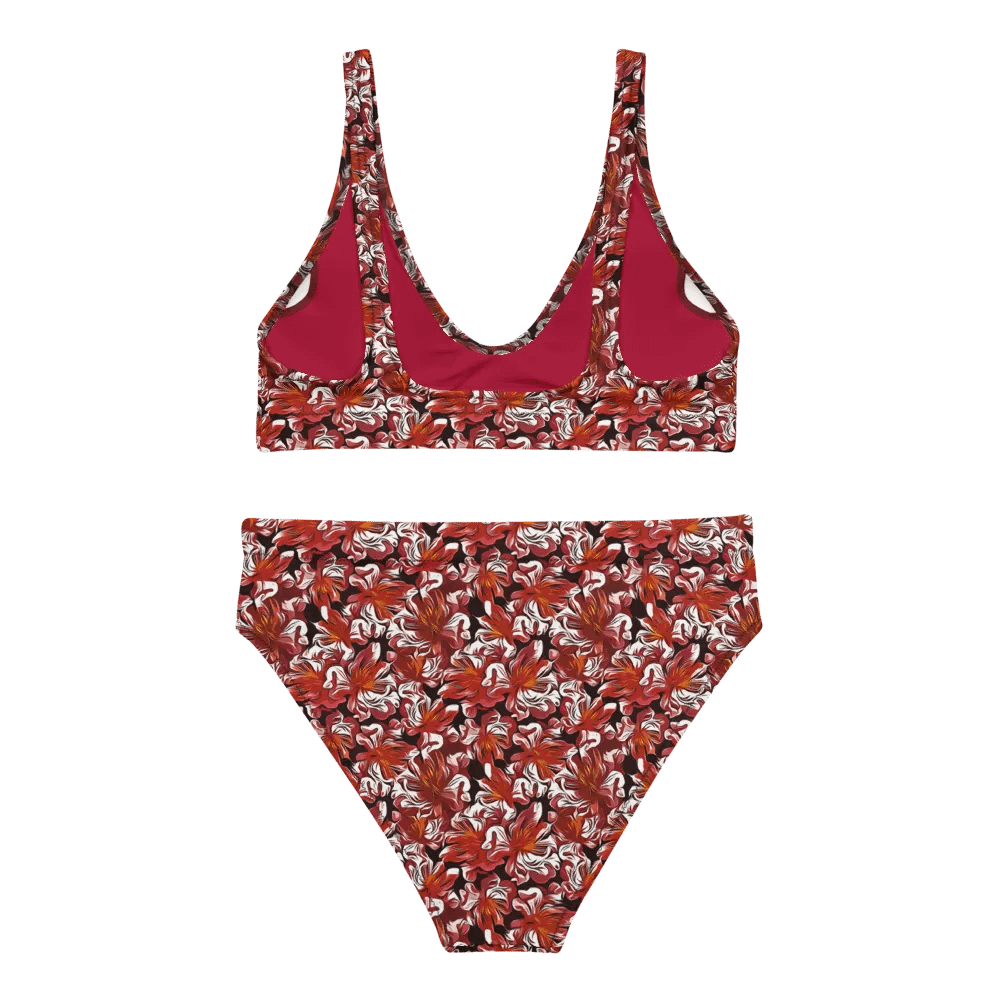 Fire Flower | Recycled High Waisted Bikini product image (6)