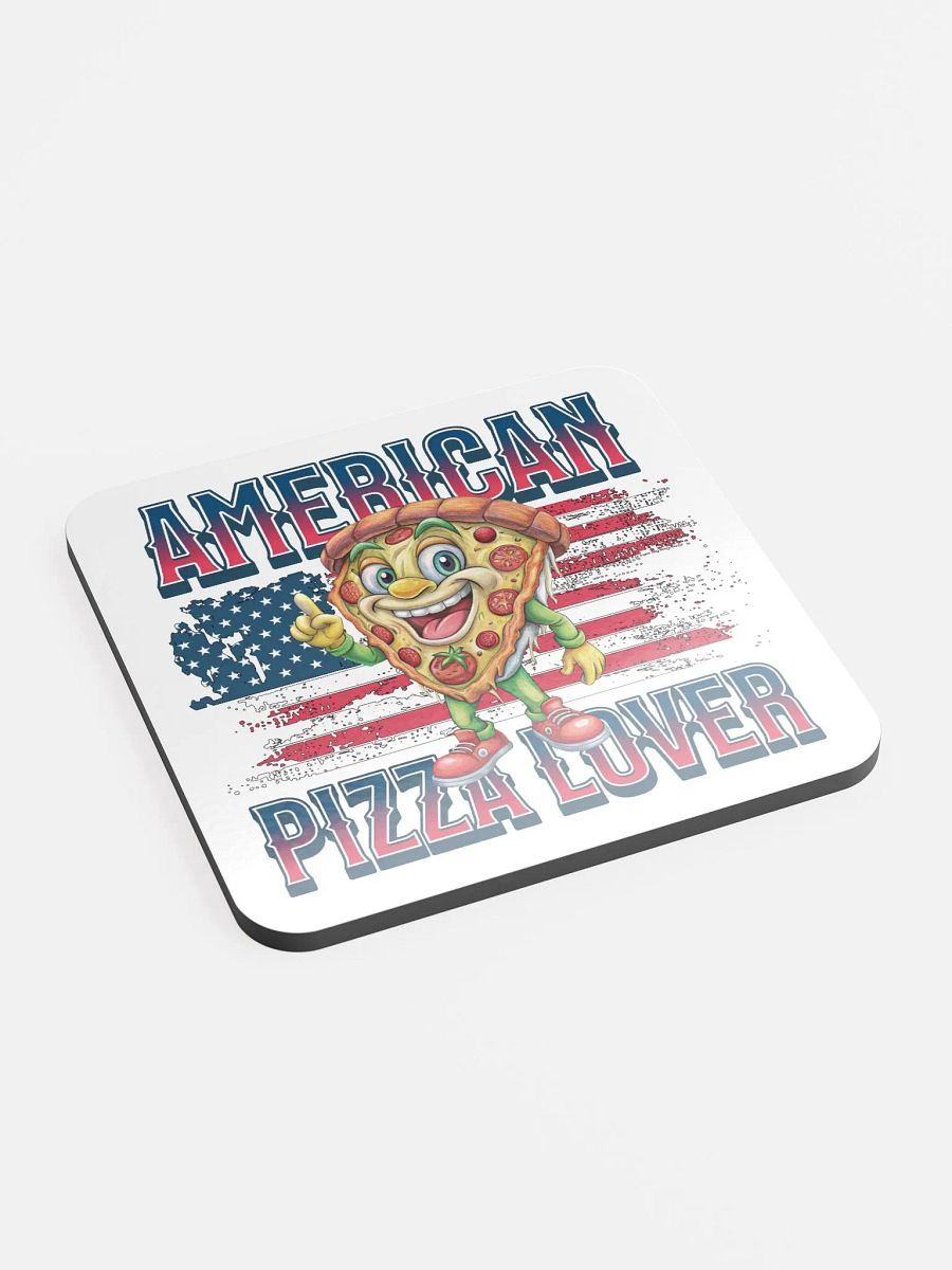 American Pizza Lover Patriotic Thumbs-Up Coaster product image (2)
