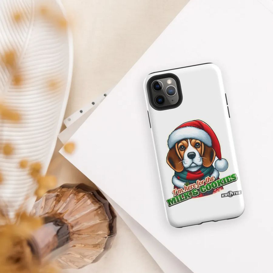 Beagle Santa Paws iPhone Tough Case product image (37)