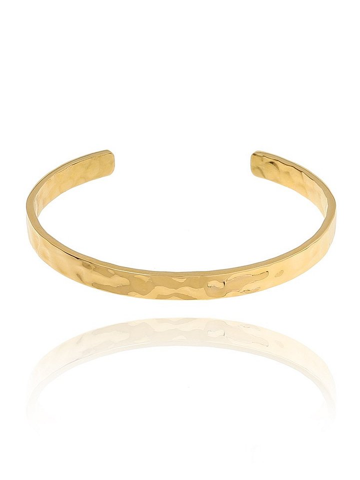 Irregular Hammer Pattern Bracelet | 18K Gold Plated product image (1)