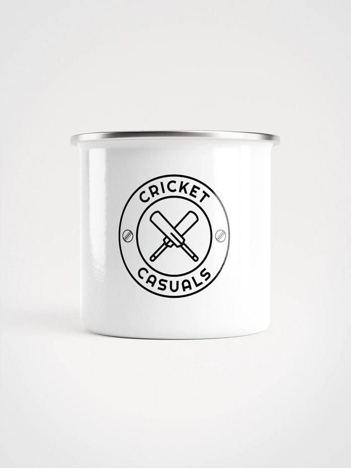 Cricket Casuals Enamel Mug - White product image (1)
