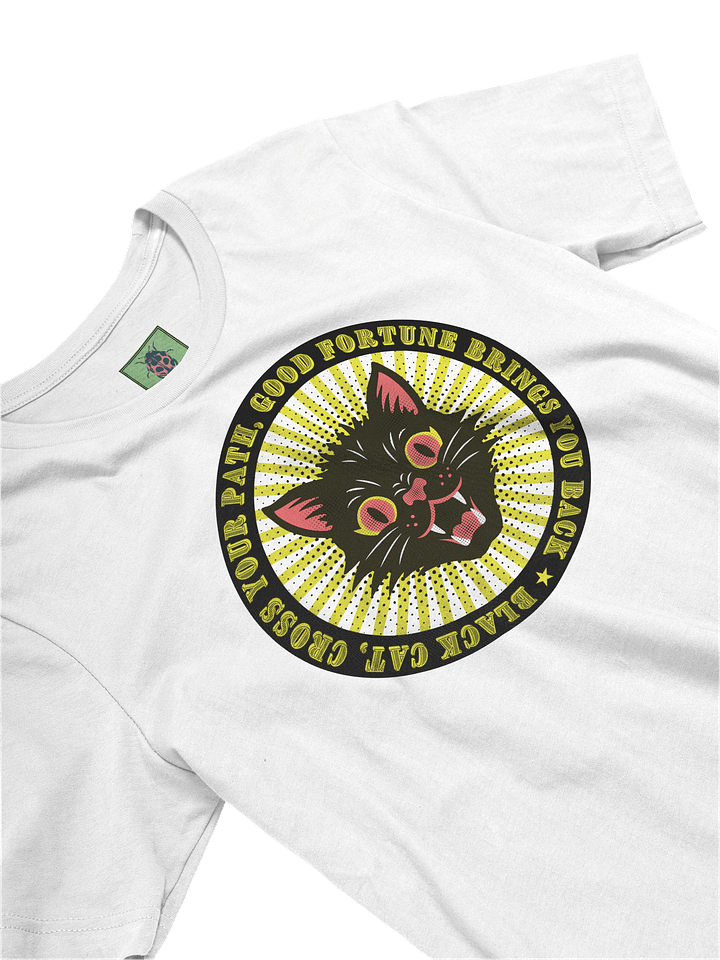 Lucky Black Black Cat Graphic T-Shirt product image (2)