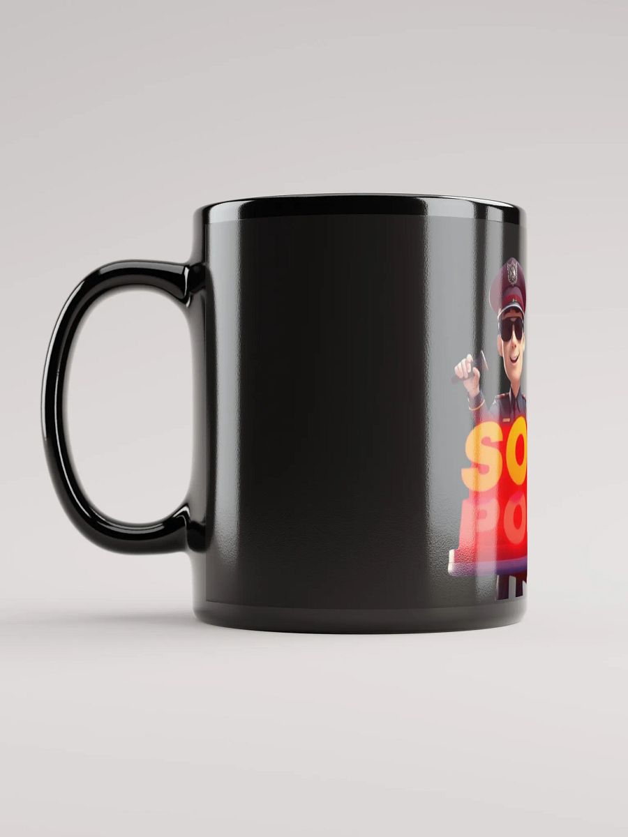 SOUND POLICE Black Glossy Mug product image (11)