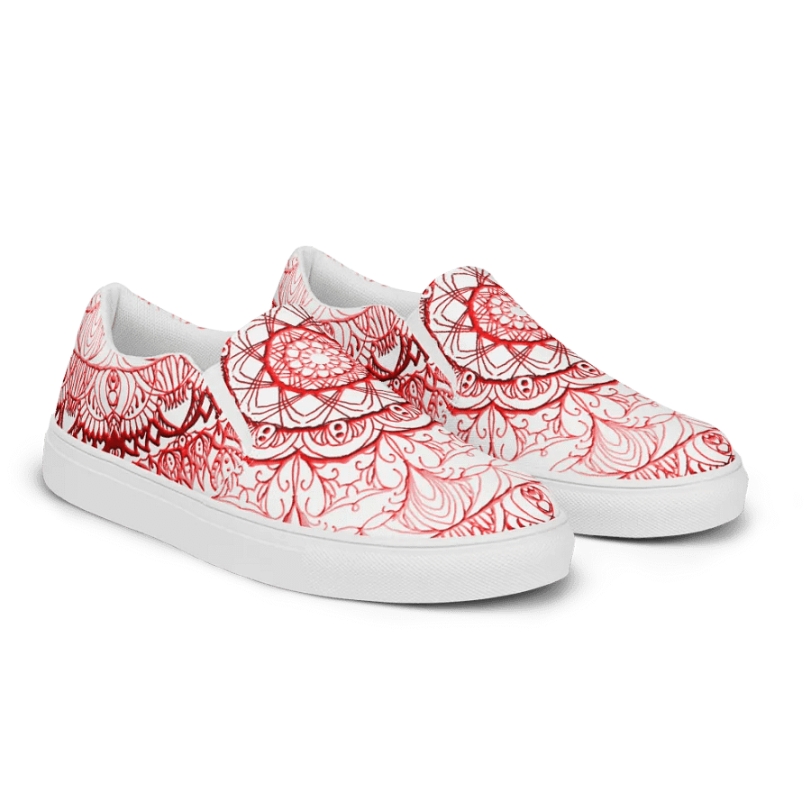 Radiant Red Mandala Slip-Ons product image (6)