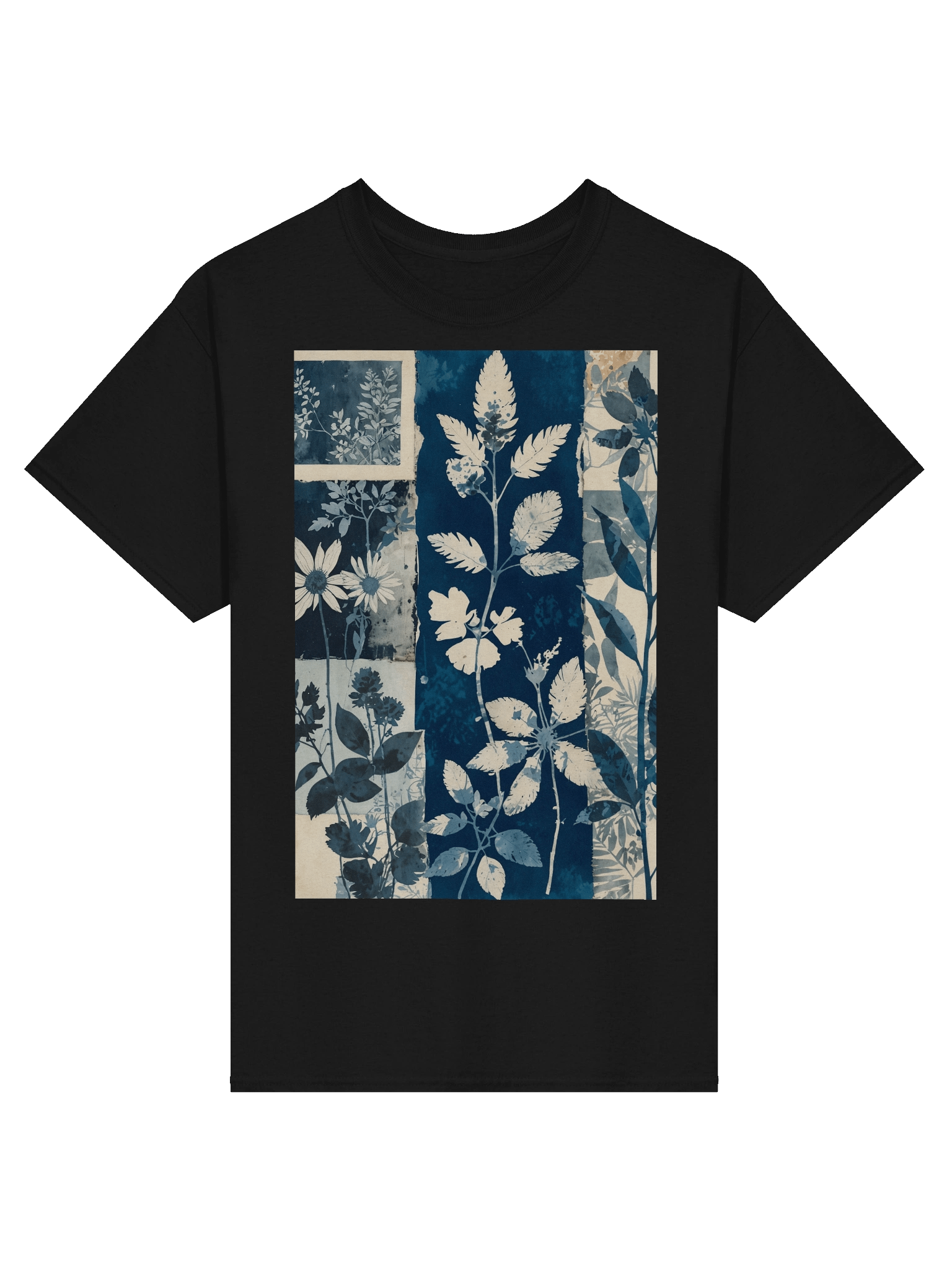 Cyanotype Botanical Collage Graphic Tee product image (2)