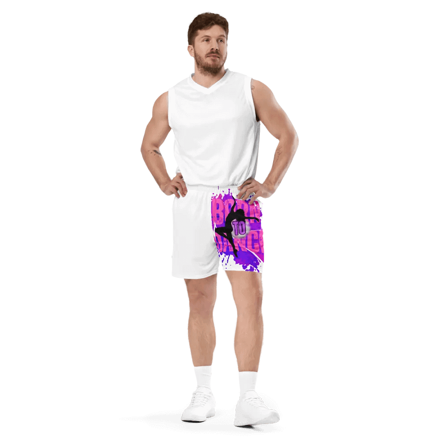 Expressive Born to Dance Her Silhouette Mesh Shorts product image (7)