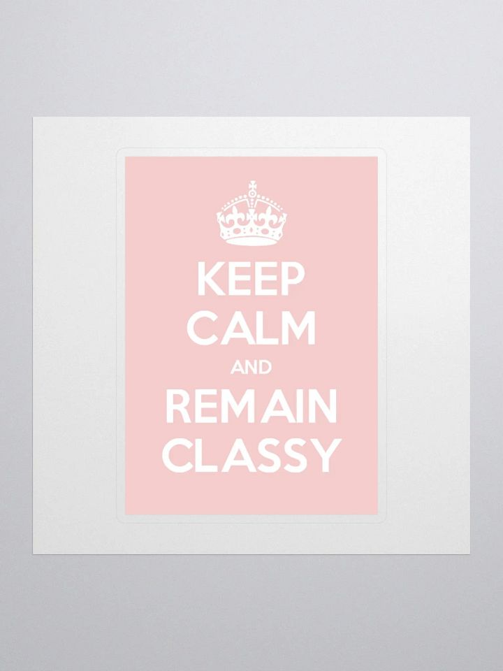 Keep Calm Sticker in Pink product image (1)