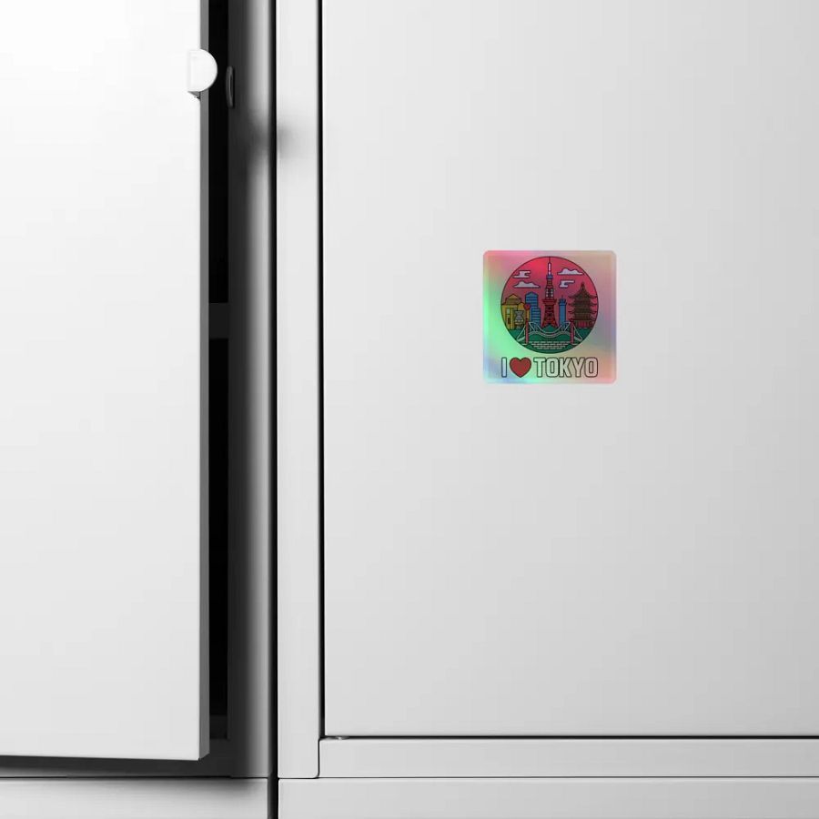I love Tokyo Kiss-Cut Holographic Sticker Sheet product image (4)