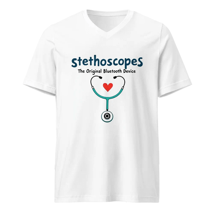 Heartbeat Stethoscope V-Neck Tee product image (1)
