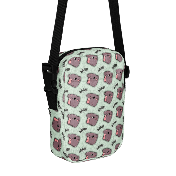 MOODENG'S GREEN AAAH! UTILITY CROSSBODY BAG! product image (1)